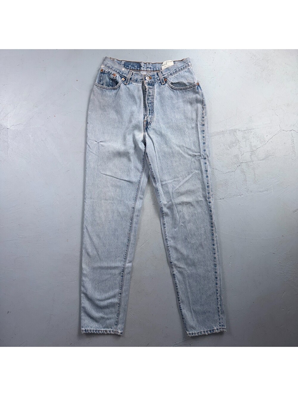 Levis 501 Vintage 90s USA XX Straight Leg Jeans Blue Light Wash Womens Act 27x31